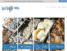 Tablet Screenshot of ladolcevitaoakville.com